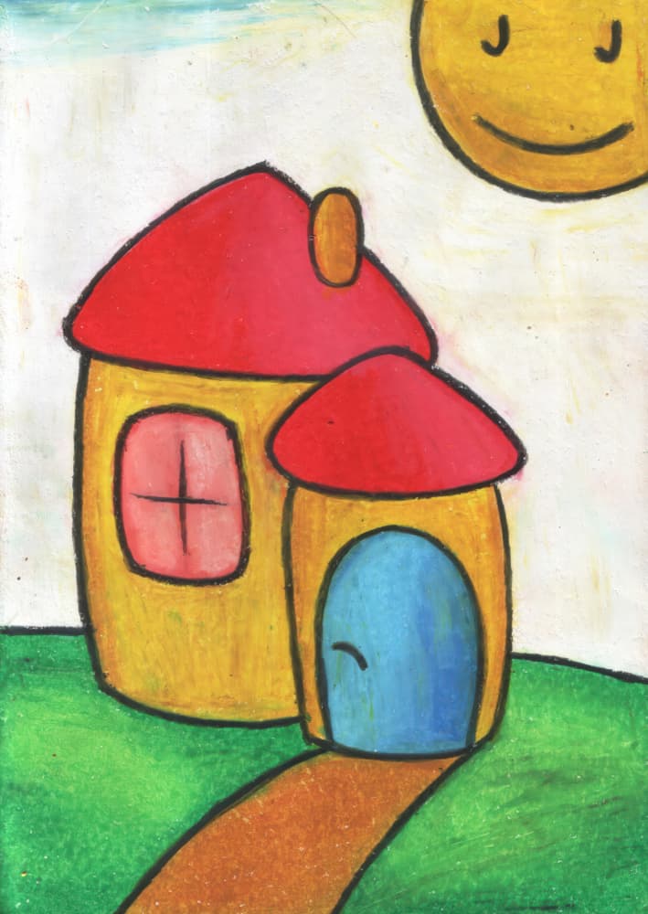 Smiling Sun House by Kulik — canvas wall art