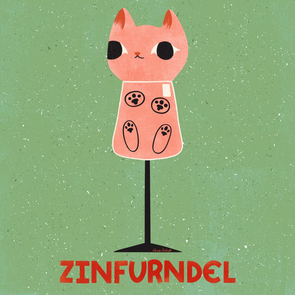 Zinfurndel by Carrie Cantwell — canvas wall art