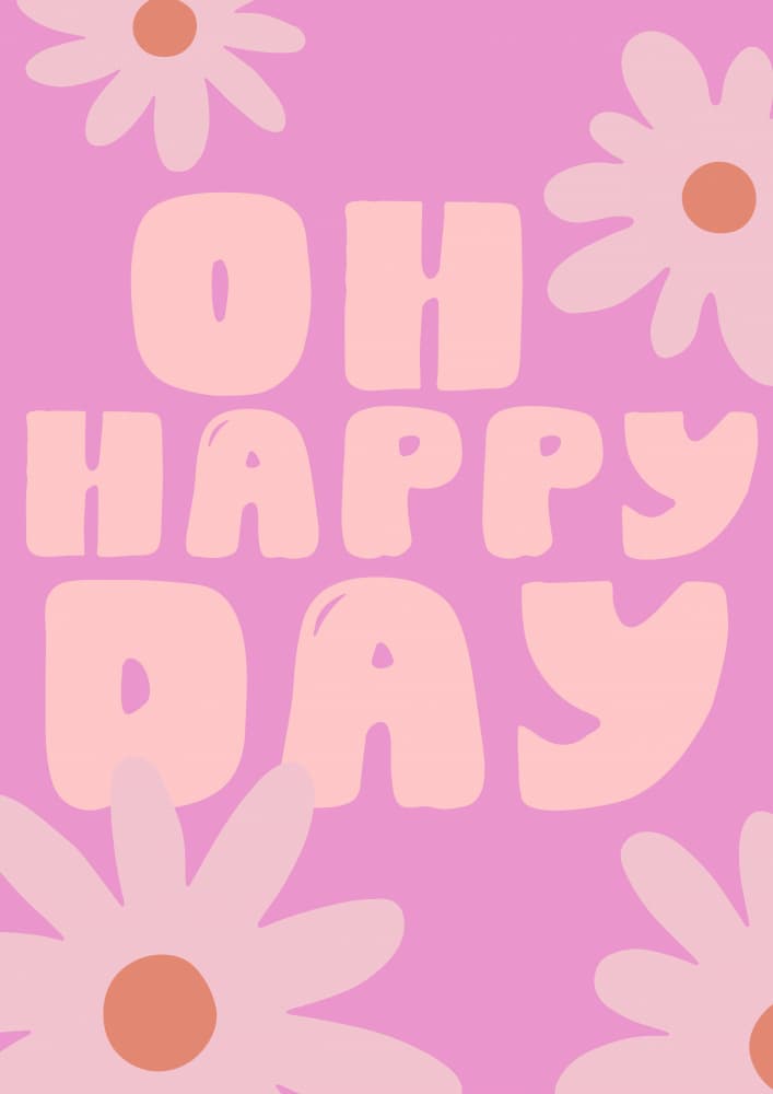 Ohhapyday by Treechild — canvas wall art