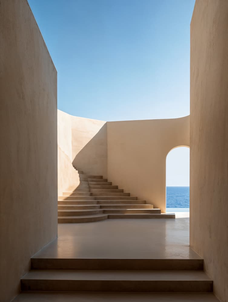 Stairs to the Sea by Minorstep — canvas wall art