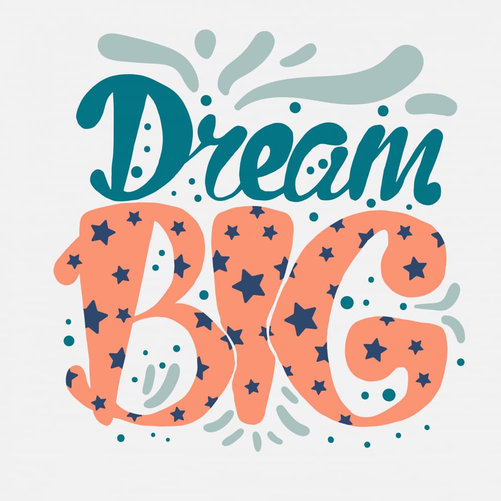 Dream BIG Stars by Marika Barsrsind — canvas wall art