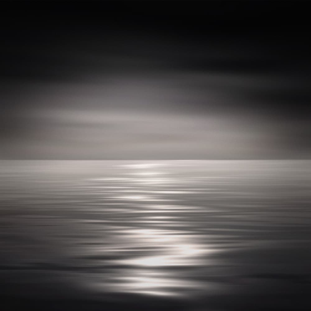 Moonlight Ocean Reflection by Lena Weisbek — canvas wall art