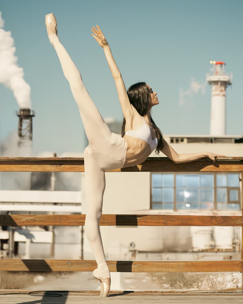 Graceful Urban Ballet by Tyler McAuley — canvas wall art