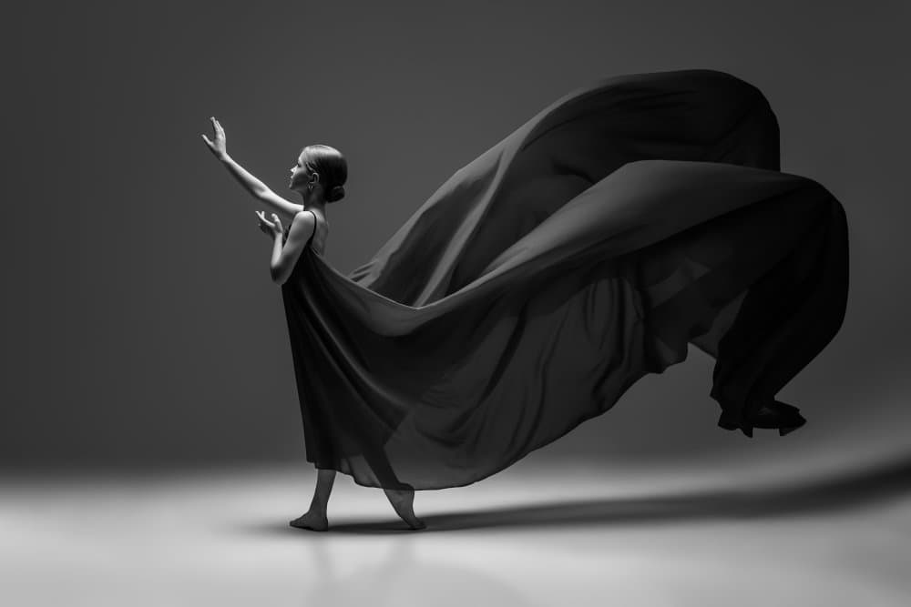 Dancer's Ethereal Flow by Marnovin — canvas wall art