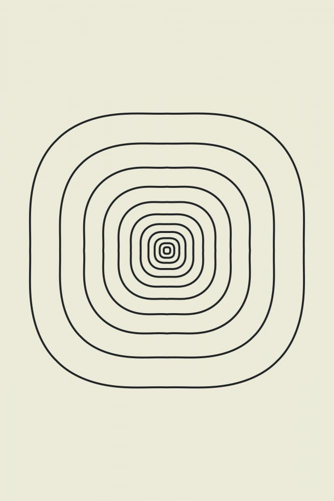 Abstract Squared Tunnel by jay stanley — canvas wall art