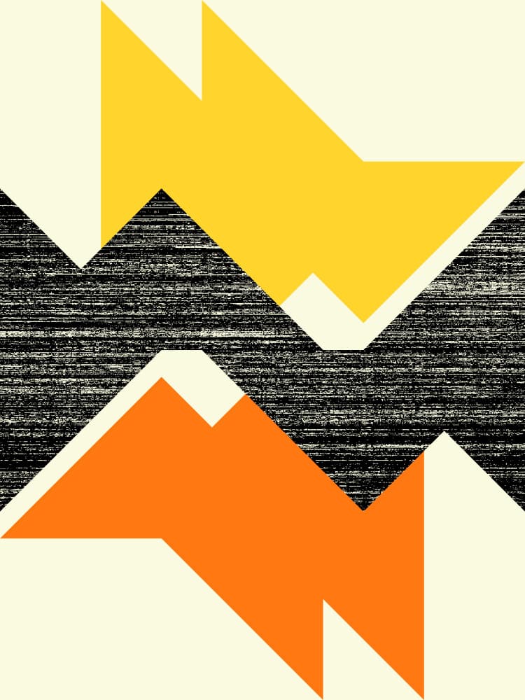 Abstract Geometric Peaks by Petr Strnad — canvas wall art