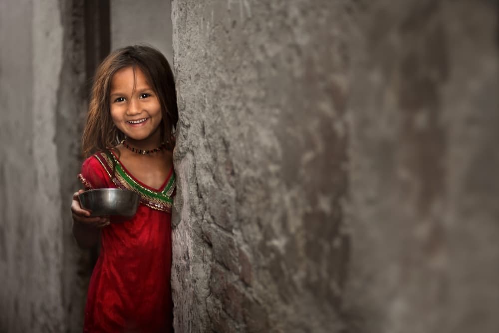 Hopeful Alley Smile by Mohammed Baqer — canvas wall art