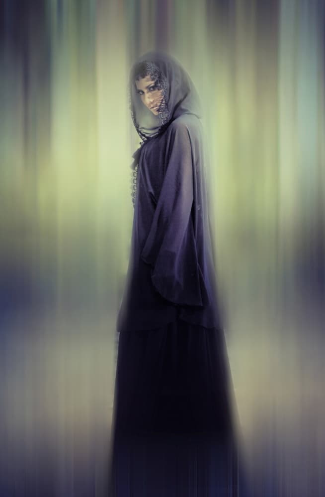 Mysterious Veiled Woman by Akhmad Fauzi Nurulhamzah — canvas wall art
