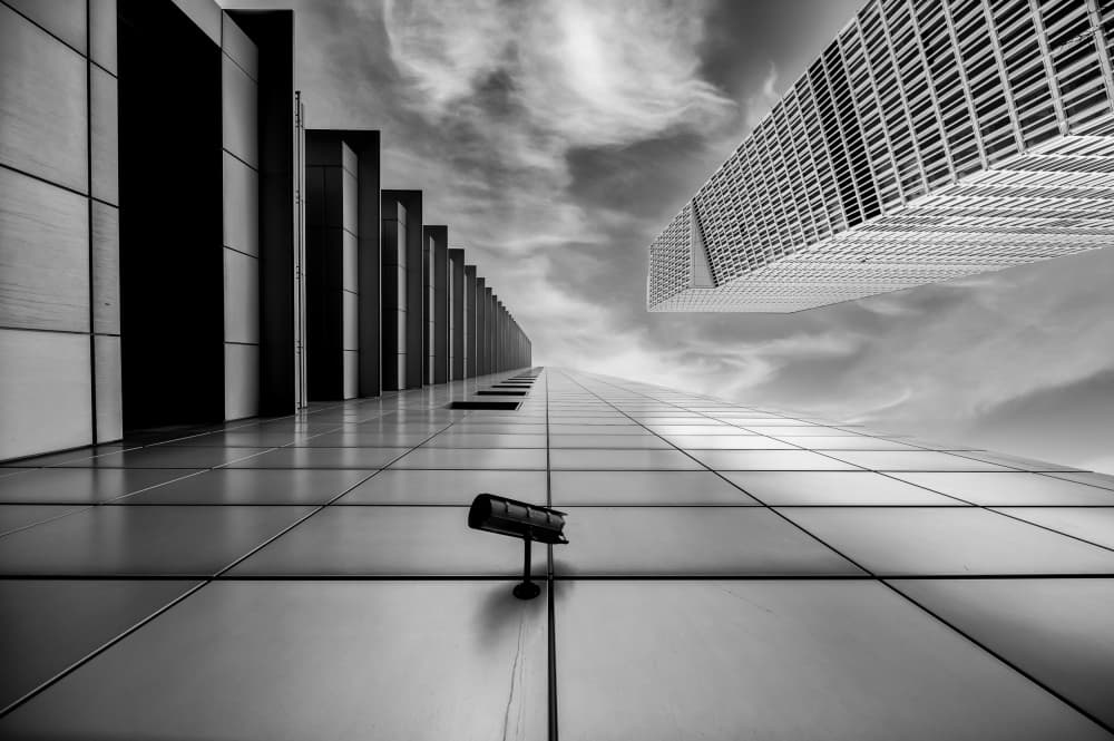 Skyscraper Geometry by Jean Vandijck — canvas wall art