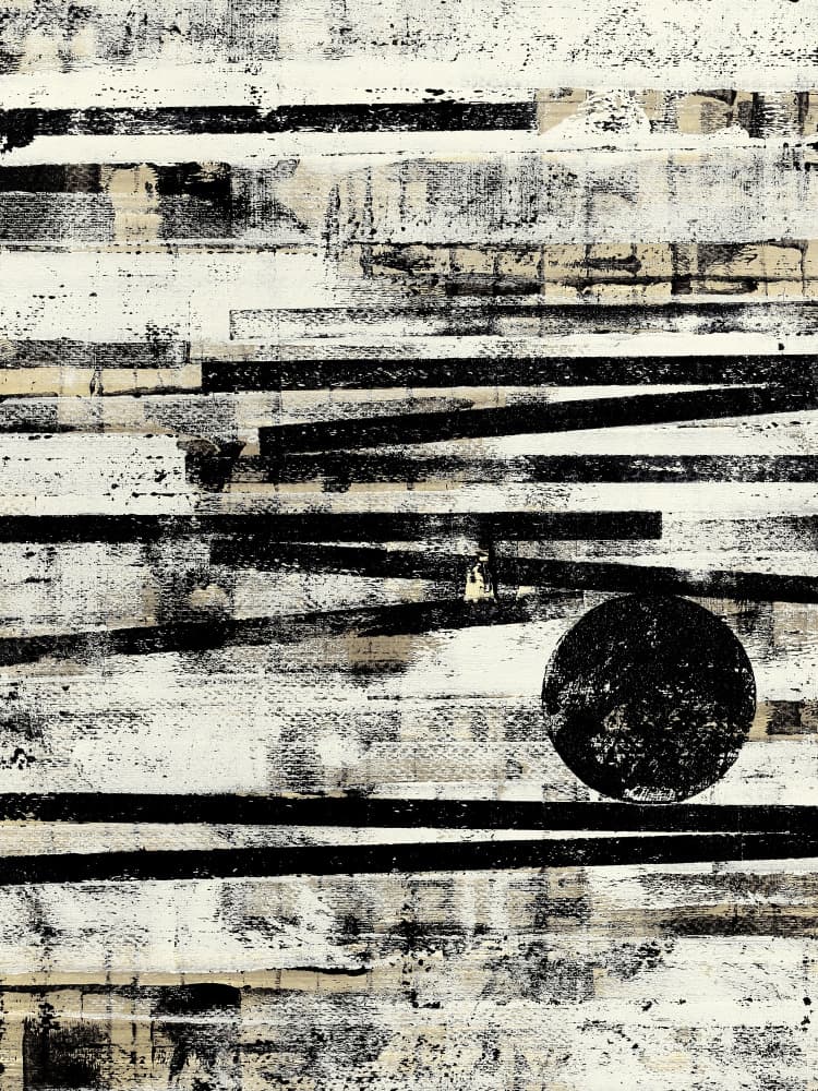 Monochrome Linescape by Petr Strnad — canvas wall art