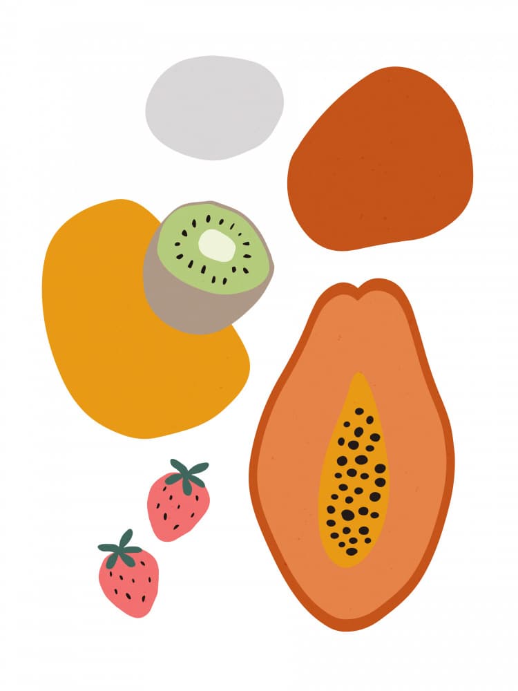 Fruit Medley Delight by Treechild — canvas wall art