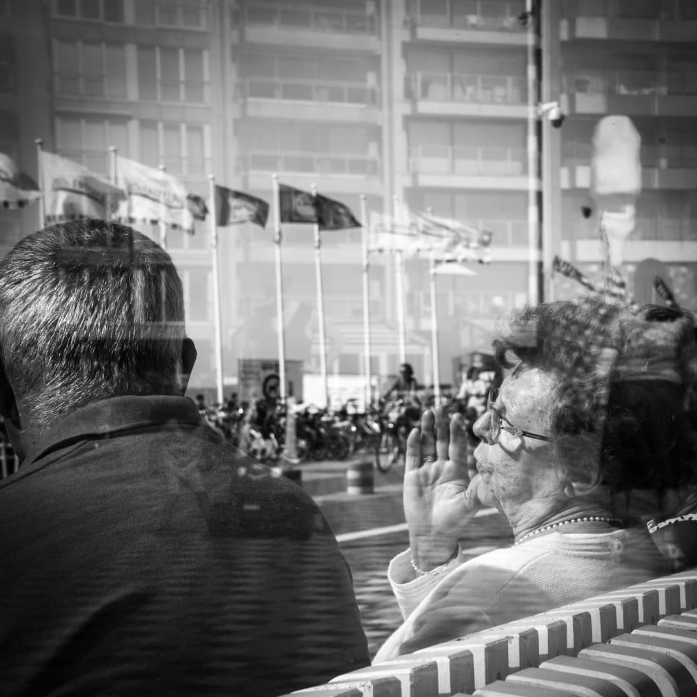 City Life Reflections by Daniel De Cort — canvas wall art
