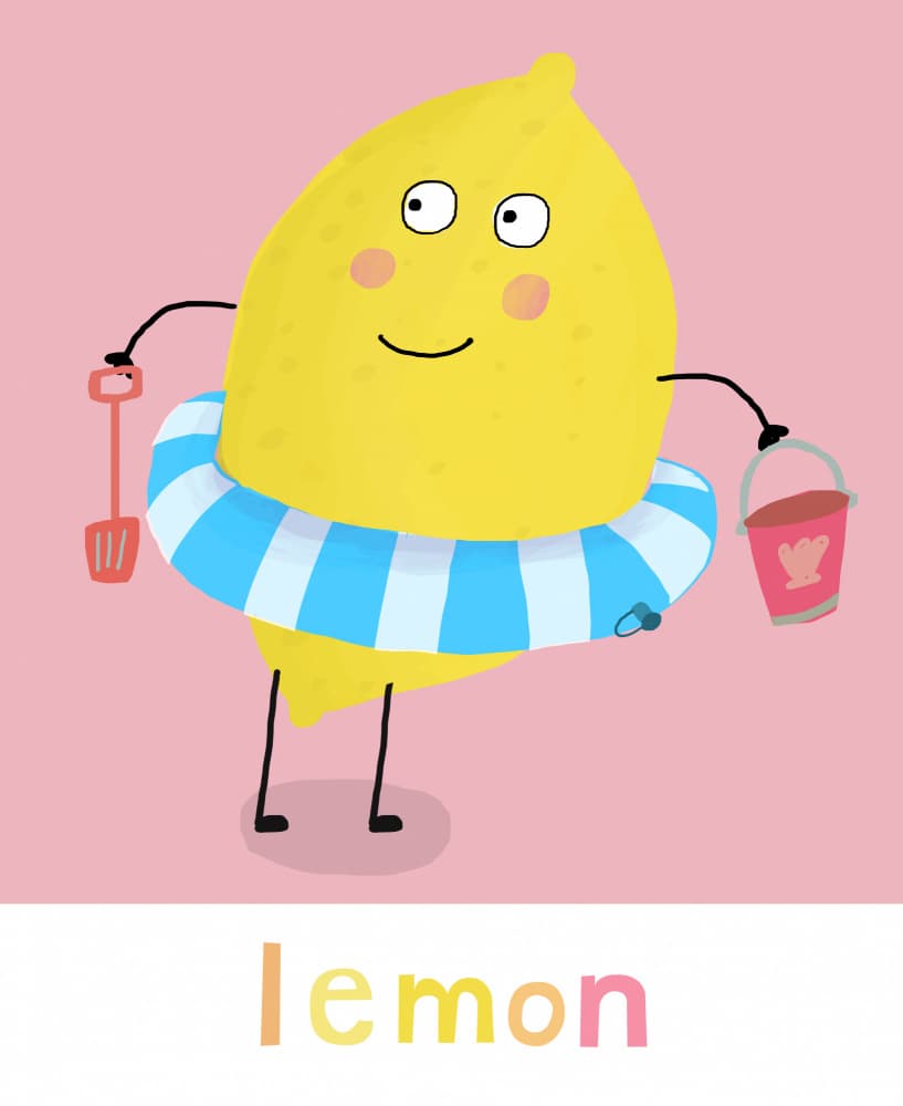 Summertime Lemon by Carla Daly — canvas wall art