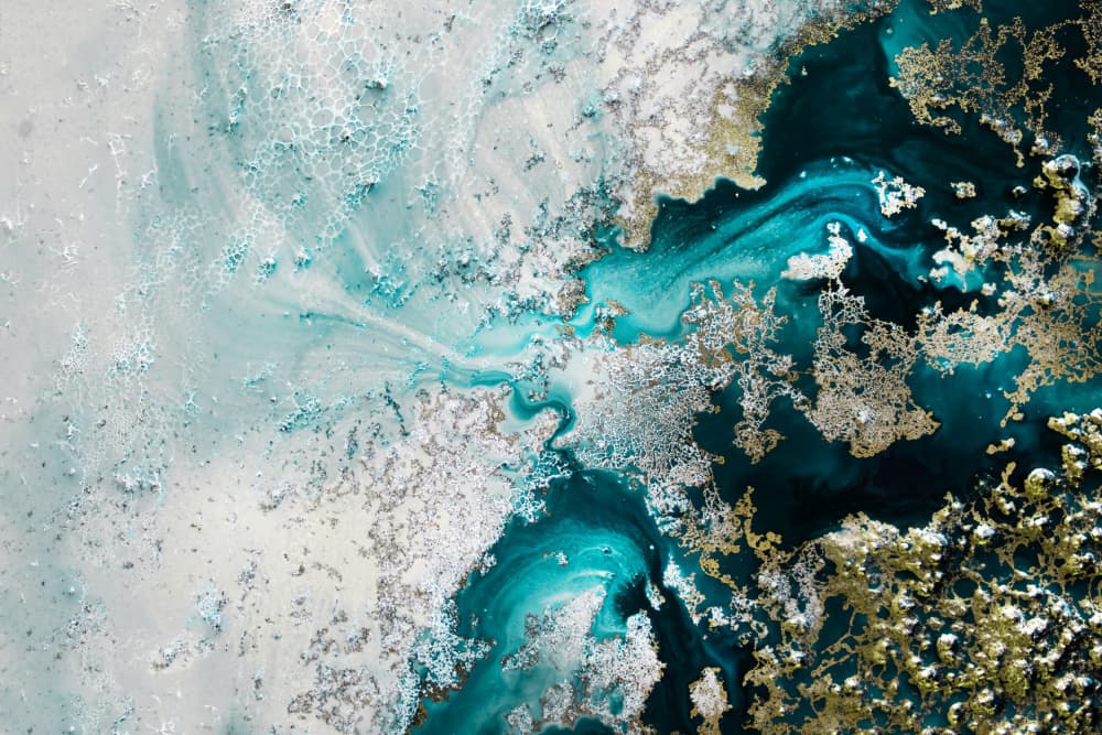 Abstract Coastal- Sea View by Petra Meikle de Vlas — canvas wall art