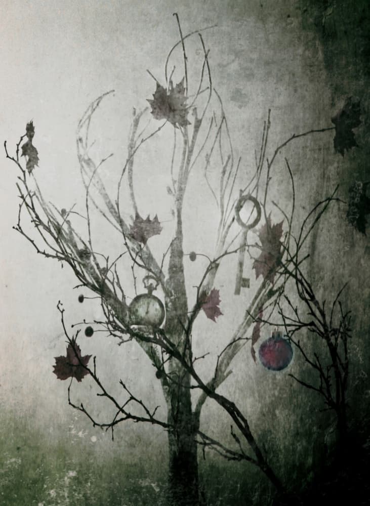 Mysterious Tree of Time by Delphine Devos — canvas wall art
