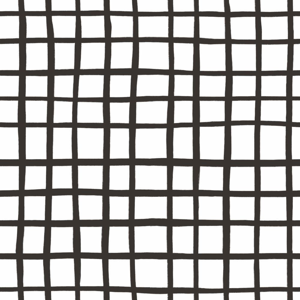Hand Drawn Grid Pattern by Menina Lisboa — canvas wall art
