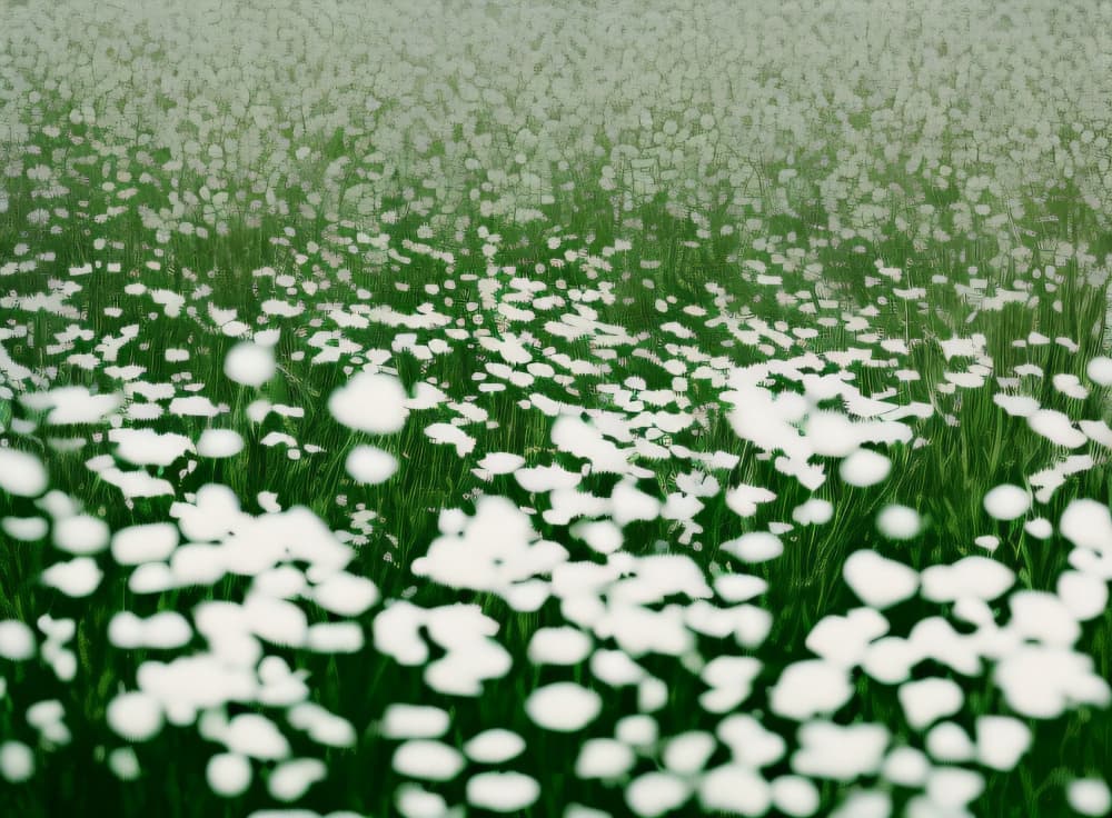 Soft White Flower Field by Cicero Spin — canvas wall art