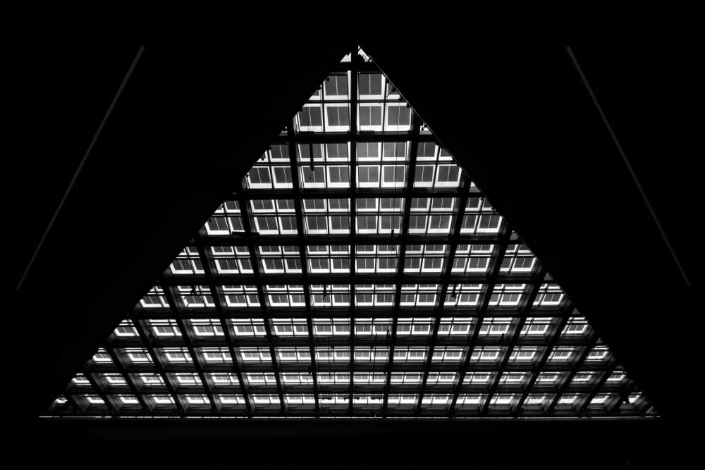 Geometric Ceiling Light by Eiji Yamamoto — canvas wall art