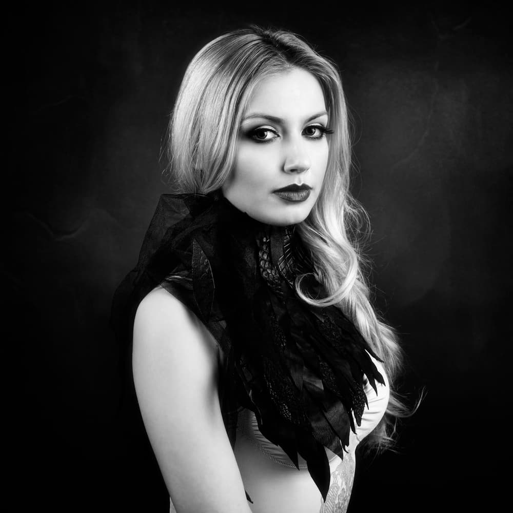 Mysterious Blonde Portrait by Alexandra Fira — canvas wall art