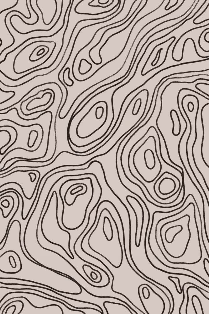 Flowing Contours by Treechild — canvas wall art