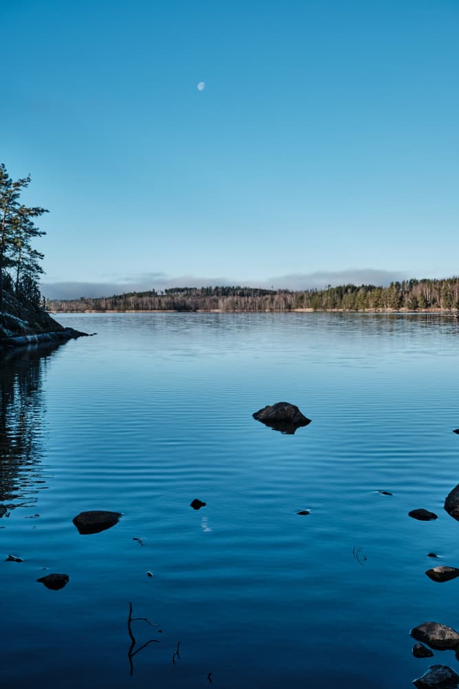 Moon Over Still Water by Geertjan Plooijer — canvas wall art