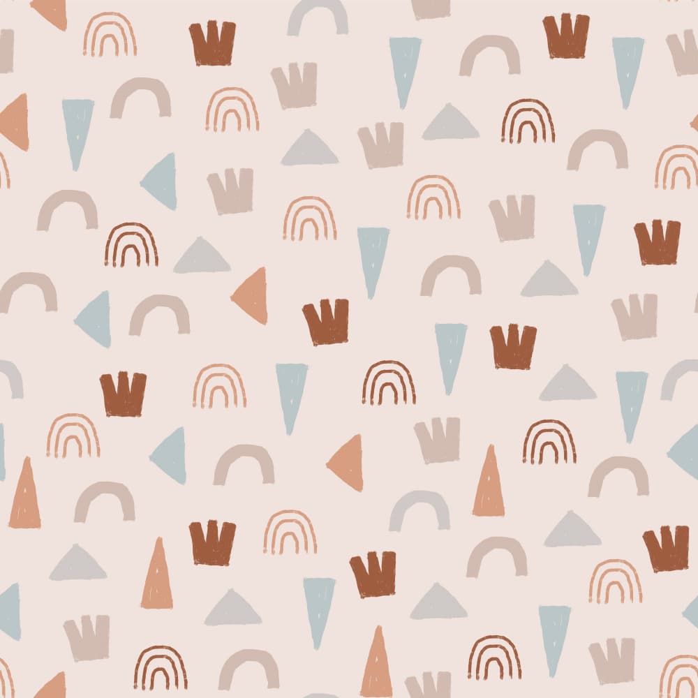 Playful Boho Shapes by Menina Lisboa — canvas wall art