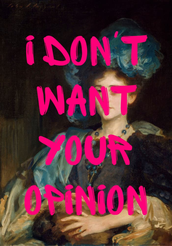 Pink Opinion Statement by Athene Fritsch — canvas wall art
