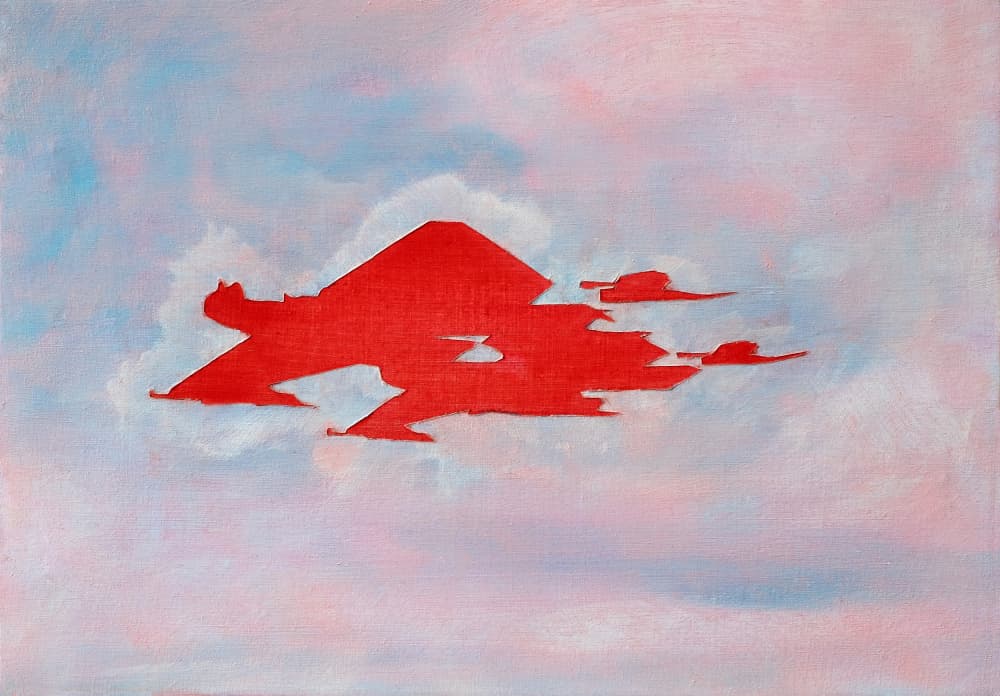 Red Mountain Clouds by Joshua Hoskins — canvas wall art