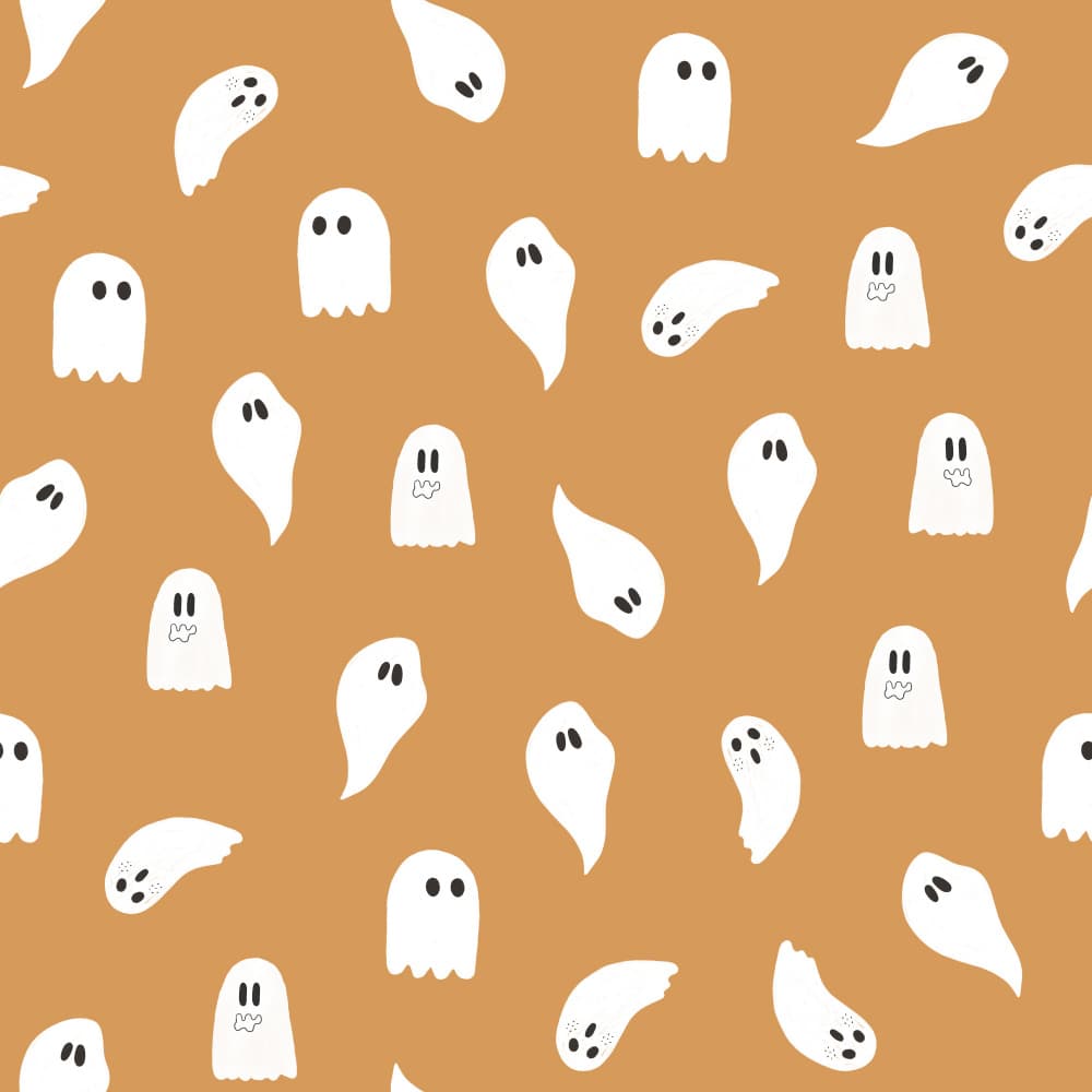 Cute Ghost Pattern by Menina Lisboa — canvas wall art