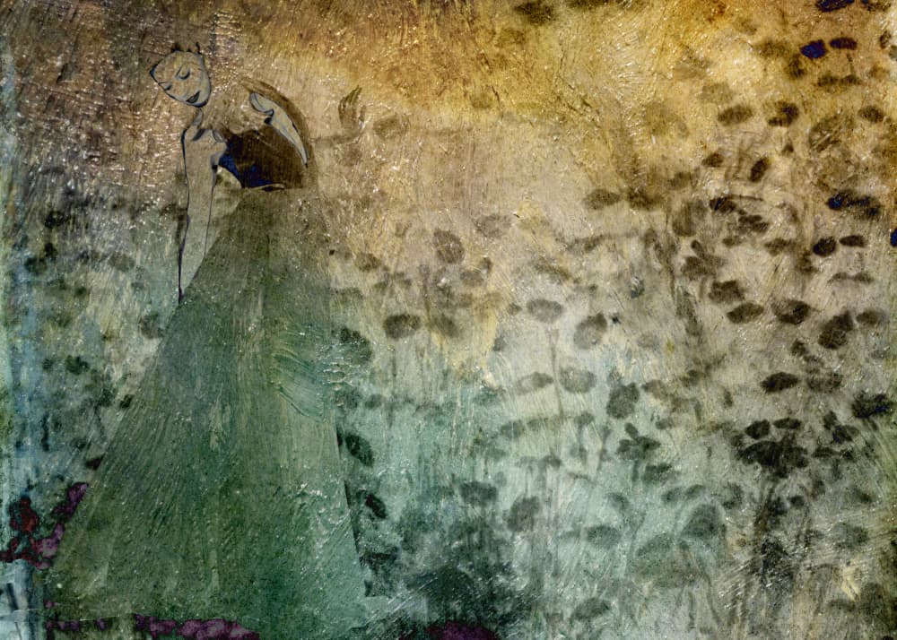 Dreamy Dancer in Field by Rachel Pansky — canvas wall art