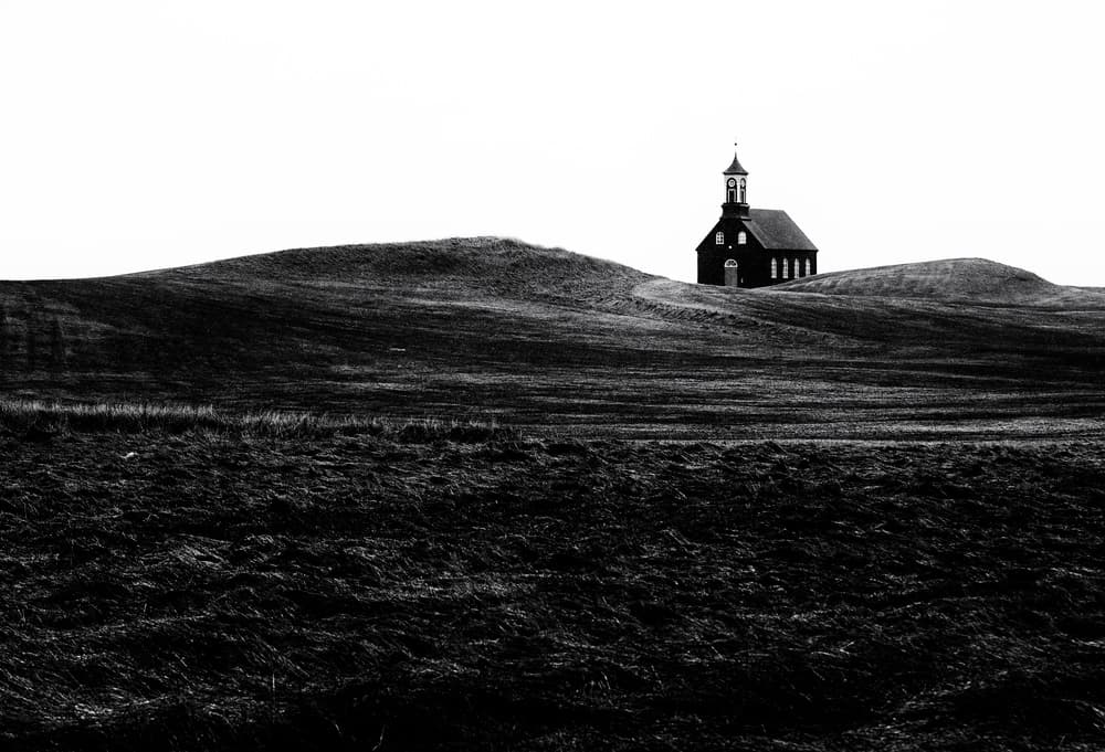 Solitary Hilltop Church by Julien Oncete — canvas wall art