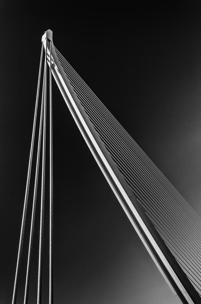 Abstract Cable Bridge by Monica Valentina Patrascoiu — canvas wall art