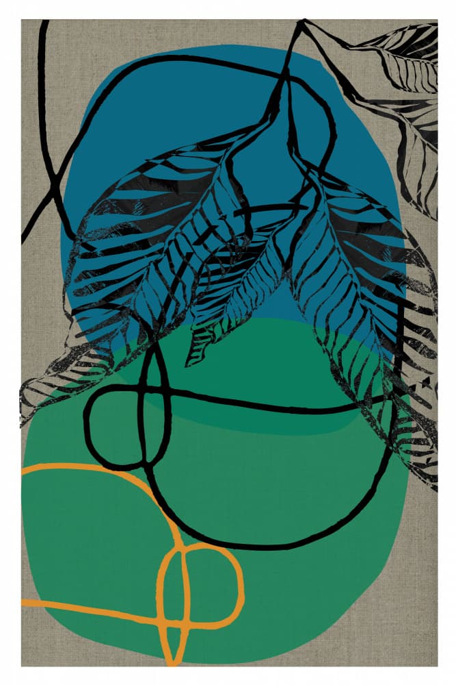 Abstract Tropical Foliage by cartissi — canvas wall art