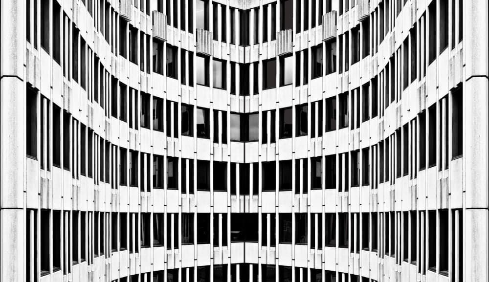 Modern Architectural Curves by Wayne Pearson — canvas wall art