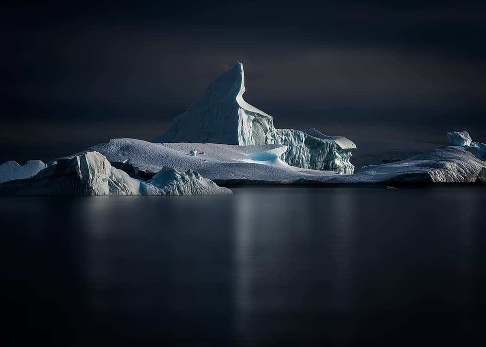 Deep Arctic Icebergs by Annie Poreider — canvas wall art