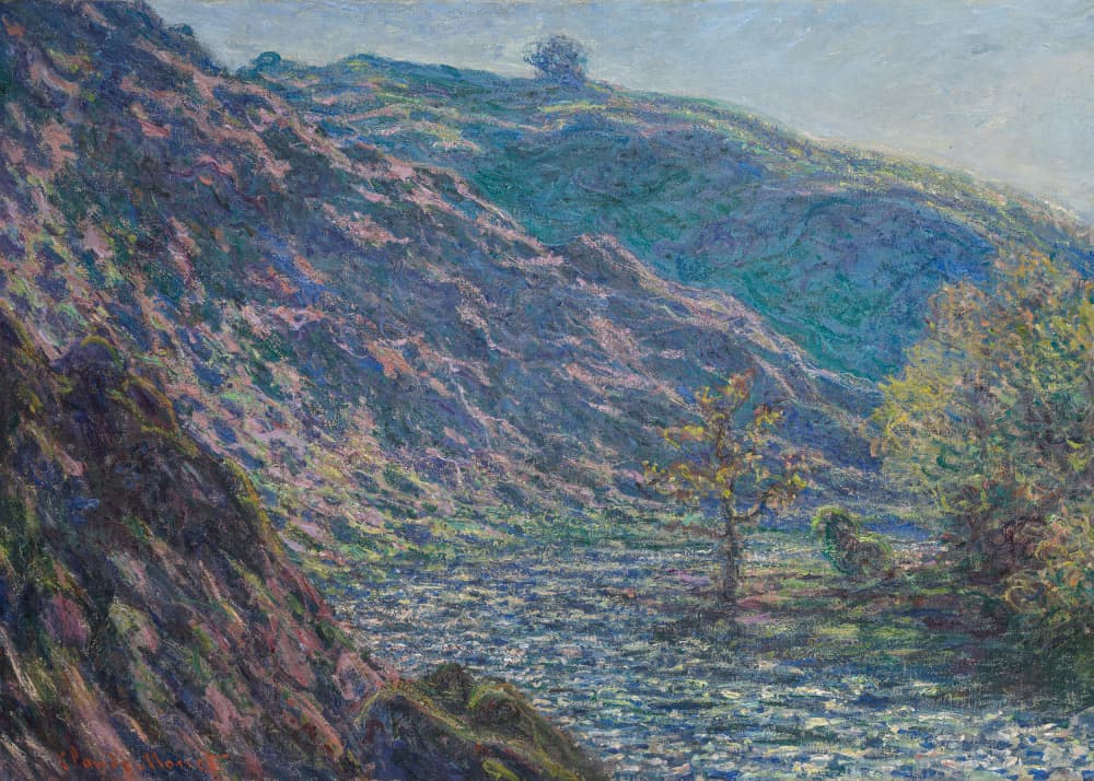 The Petite Creuse River by Claude Monet — canvas wall art