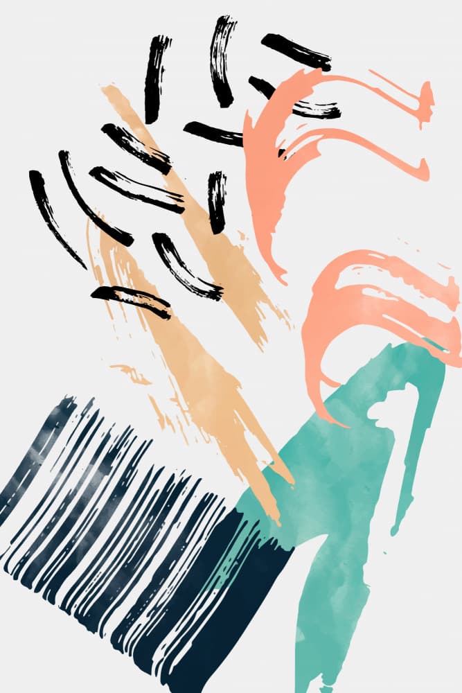 Dynamic Abstract Shapes by Vesuvik Designs — canvas wall art