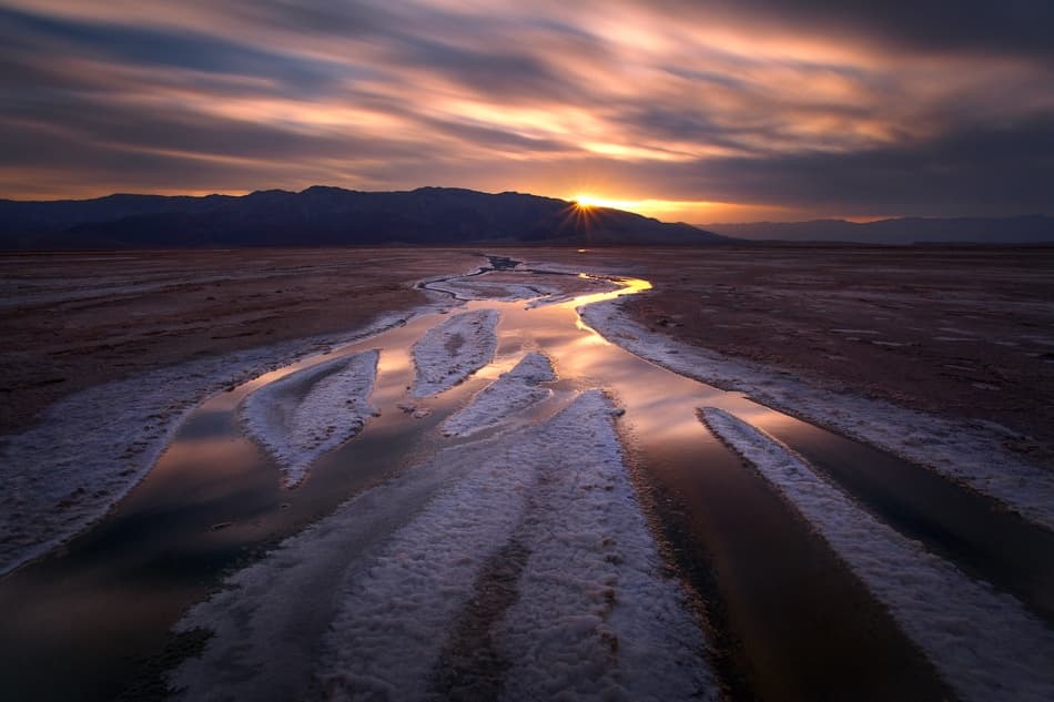 Desert Sunset Reflections by Chris Moore — canvas wall art