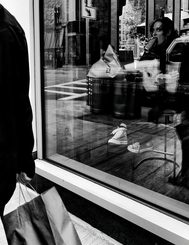 Urban Window Reflections by John Hoey — canvas wall art