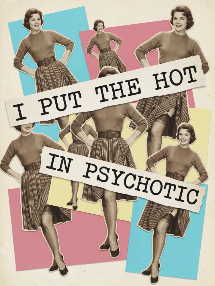 Hot Psychotic Pinup Style by Andreas Magnusson — canvas wall art