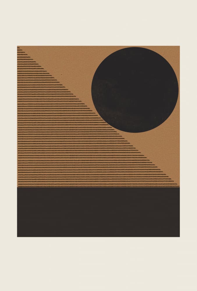 Geometric Eclipse by THE MIUUS STUDIO — canvas wall art
