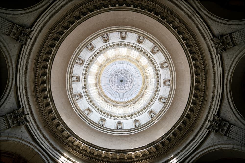Grand Architectural Dome by Roland Weber — canvas wall art