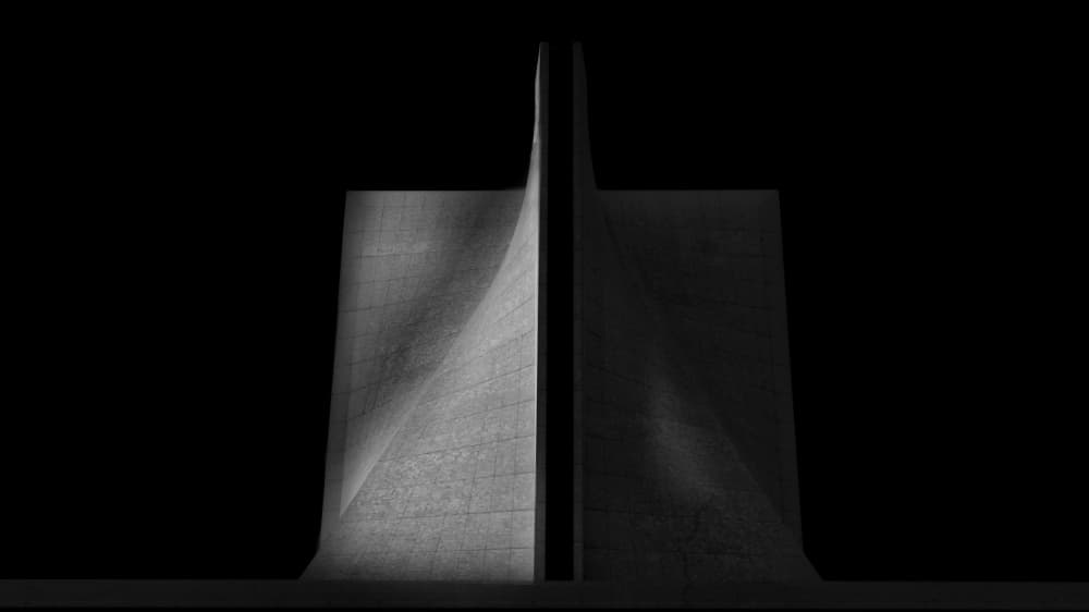 Modern Concrete Architecture by Jinghua Li — canvas wall art