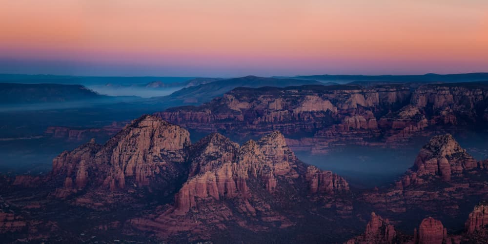 Twilight Desert Canyon by Hanping Xiao — canvas wall art