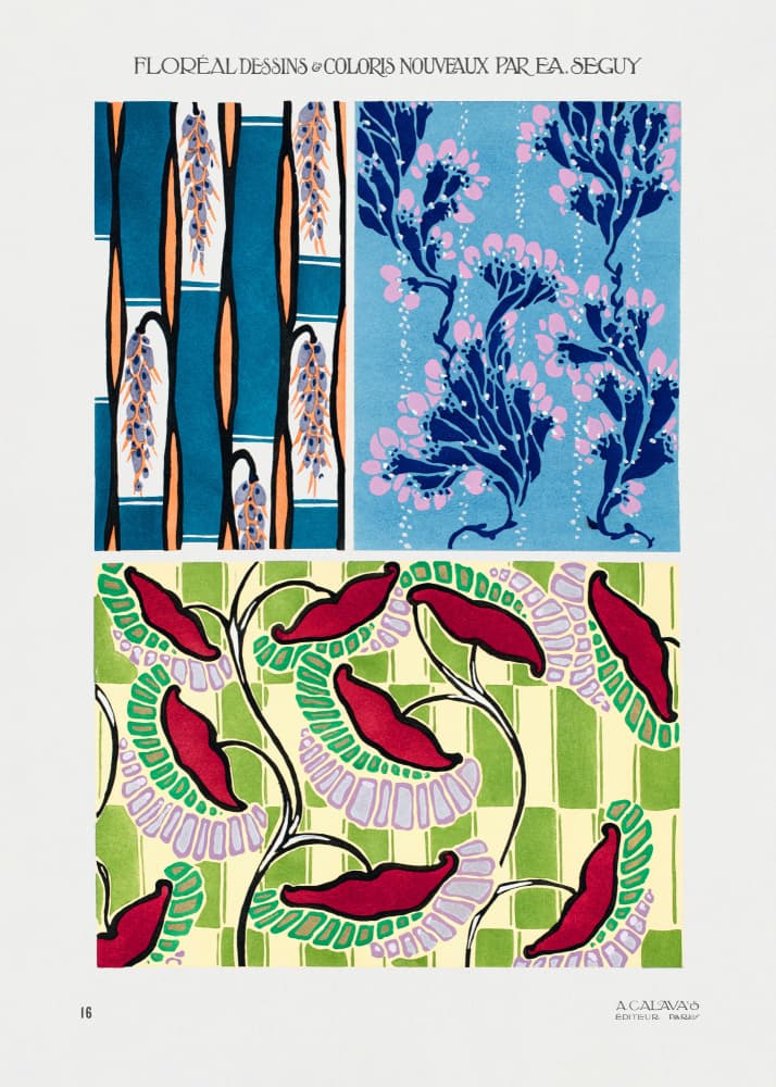 Pattern 016 by Emile Alain Seguy — canvas wall art