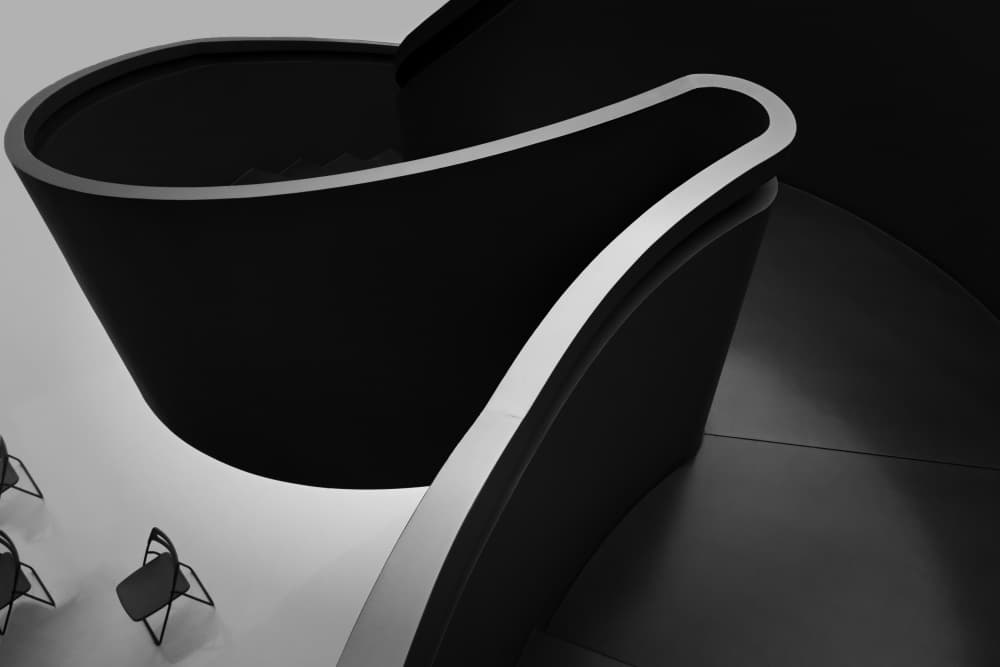 Minimalist Architectural Flow by konglingming — canvas wall art