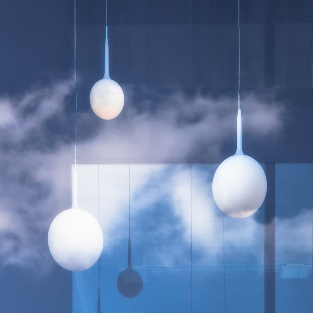 Glowing Spheres Reflections by Harry Verschelden — canvas wall art