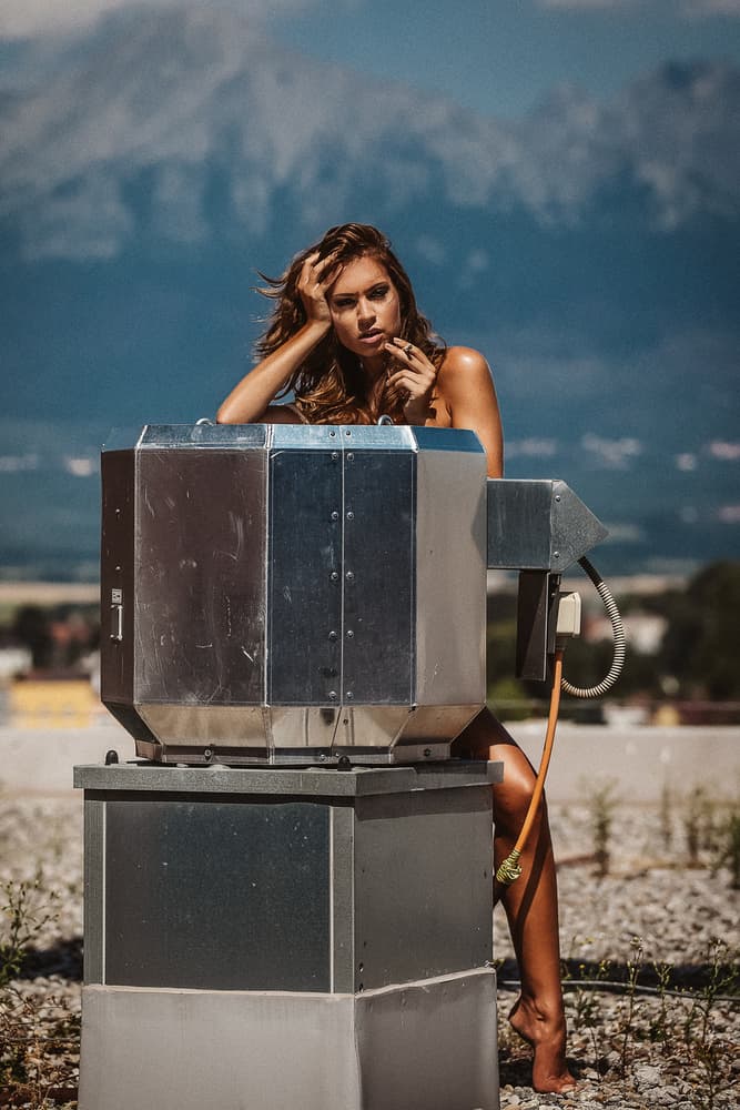 Summer in the city [Simona] by Martin Krystynek MQEP — canvas wall art