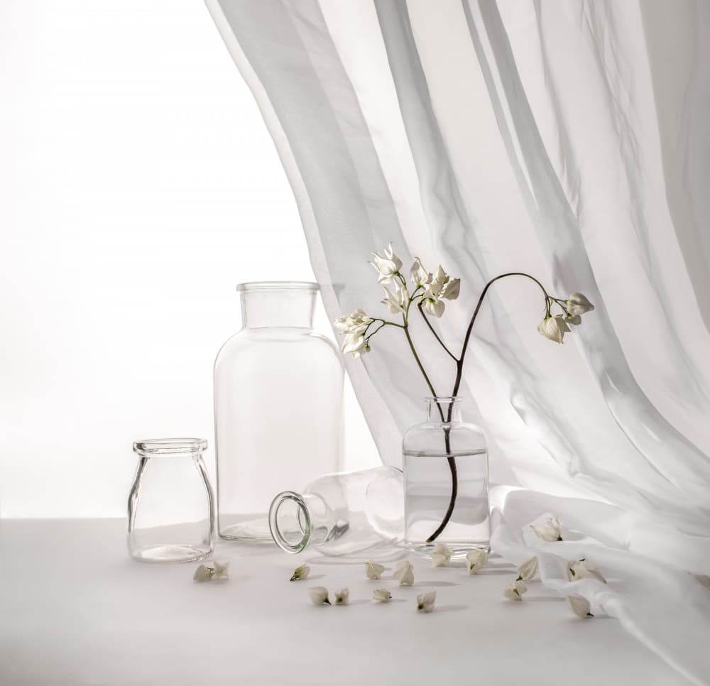 White Floral Still Life by Margareth Perfoncio — canvas wall art