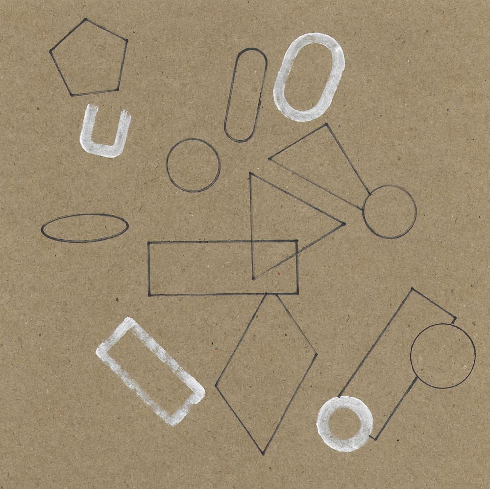 Geometric Shapes Doodle by Santhosh ch — canvas wall art